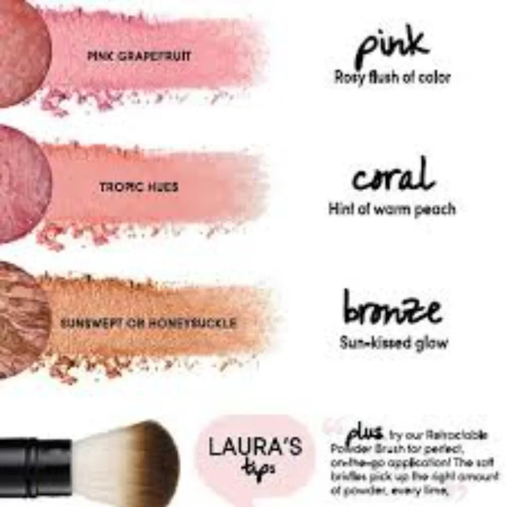 Laura Geller Baked Blush-n-Brighten Marbleized Blush, Tropic Hues NWOB NEVERUSED
